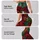 Crimson Rose Leopard Turquoise Botanical Tattoo Style For Bold Romantic Outfit Looks Leggings - 2