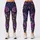 Midnight Navy Boho Purple Rose Bouquet For Yoga Studio Festival And Streetwear Days Leggings - 1