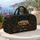 Vintage Camper In Midnight Teal Forest For Cozy Getaways And Boho Travel Lovers Gift Quilted Weekend Bag - 5