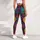 Neo Traditional Dragon With Magenta Grunge Splashes For Festival Streetwear Women Leggings - 4