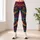 Neo Traditional Dragon With Magenta Grunge Splashes For Festival Streetwear Women Leggings - 6