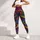 Neo Traditional Dragon With Magenta Grunge Splashes For Festival Streetwear Women Leggings - 5