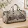 Snowy Winter Village With Name Plaque For Holiday Travel Lovers And Cozy Getaways Quilted Weekend Bag - 4