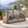 Snowy Winter Village With Name Plaque For Holiday Travel Lovers And Cozy Getaways Quilted Weekend Bag - 5
