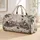 Snowy Winter Village With Name Plaque For Holiday Travel Lovers And Cozy Getaways Quilted Weekend Bag - 1