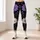 Lavender Daisy Wildflower Botanical Floral Black Aesthetic For Yoga Gym Everyday Style Leggings - 6