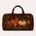 Autumn Pumpkins On Espresso Plaid With Nameplate For Fall Harvest Travel Style Lovers Quilted Weekend Bag - 6