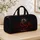 Crimson Dragon Castle With Gothic Roses For Dark Fantasy Travel And Renaissance Fans Quilted Weekend Bag - 4