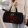 Crimson Dragon Castle With Gothic Roses For Dark Fantasy Travel And Renaissance Fans Quilted Weekend Bag - 2