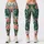 Tropical Botanical Monstera Leaves And Coral Florals For Resort Yoga Style Women Leggings - 1