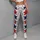 Americana Navy And Crimson Stars On Warm White For Patriotic Summer Outfits Women Leggings - 4