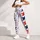 Americana Navy And Crimson Stars On Warm White For Patriotic Summer Outfits Women Leggings - 6