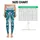 Teal Monstera And Palm Tropical Botanical Resort Casual Ivory White Women's Style Leggings - 3