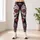 Día De Los Muertos Sugar Skulls With Gothic Florals For Yoga Festival Style And Dance Leggings - 6