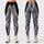 Silver Angel Wings On Jet Black For Streetwear Festival Glam And Night Out Style Leggings - 1