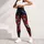 Red Tiger Night Sky With Crimson Stripes For Gym, Festival, And Streetwear Style Leggings - 5