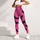 Hot Pink Black Bat And Spiderweb Halloween Costume Party Spooky Gothic Outfit Look Leggings - 6