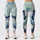 White Daisies And Navy Butterflies For Garden Walks, Yoga, Brunch, And Vacations Leggings - 1
