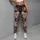 Dark Vintage Rose Florals With Blush Garden Blooms For Casual Everyday Feminine Style Leggings - 4