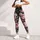 Dark Vintage Rose Florals With Blush Garden Blooms For Casual Everyday Feminine Style Leggings - 6