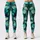Elegant Tropical Watercolor Florals For Resort Vacations And Coastal Yoga Outfits Leggings - 1