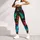 Tropical Butterfly Garden With Hibiscus Florals For Yoga Studio And Resort Days Style Leggings - 5