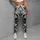 Gothic Pirate Skull Crossbones Black Gray Tattoo Flash Streetwear For Rebel Women Leggings - 4