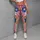Raspberry Pink Retro Floral Daisy Cascade For Euro American Boutique Style Women Leggings - 4