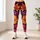 Dramatic Tropical Floral Bouquet On Black For Vacation Yoga And Resort Fitness Style Leggings - 6