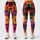 Dramatic Tropical Floral Bouquet On Black For Vacation Yoga And Resort Fitness Style Leggings - 1