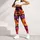 Dramatic Tropical Floral Bouquet On Black For Vacation Yoga And Resort Fitness Style Leggings - 5