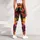 Dramatic Tropical Floral Bouquet On Black For Vacation Yoga And Resort Fitness Style Leggings - 4