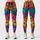 Colorful Cartoon Cat Mosaic For Gym Dance Festivals And Playful Streetwear Lovers Leggings - 1