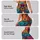 Colorful Cartoon Cat Mosaic For Gym Dance Festivals And Playful Streetwear Lovers Leggings - 2
