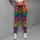 Colorful Cartoon Cat Mosaic For Gym Dance Festivals And Playful Streetwear Lovers Leggings - 4
