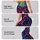 Rainbow Leopard Rosettes With Glitter Sparkles For Nightlife Festival Style Outfits Leggings - 2