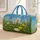 Spring Dandelion Meadow With Botanical Name Label For Overnight Travel And Gym Days Quilted Weekend Bag - 1