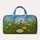Spring Dandelion Meadow With Botanical Name Label For Overnight Travel And Gym Days Quilted Weekend Bag - 6