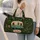 Retro Camper And Pine Forest For Cabin Getaways Road Trips And Outdoor Lovers Gift Quilted Weekend Bag - 2