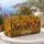 Retro Folk Chicken Patchwork Floral Mustard Farmhouse Travel Style For Hen Lovers Quilted Weekend Bag - 5