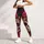 Gothic Sugar Skull And Pink Roses For Día De Los Muertos Dark Romantic Festival Style Leggings - 5