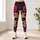 Gothic Sugar Skull And Pink Roses For Día De Los Muertos Dark Romantic Festival Style Leggings - 6