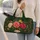 Rose Garden Name Cartouche Botanical Floral For Romantic Getaways And Bridesmaids Quilted Weekend Bag - 2