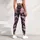 Pink Butterfly Rhinestone Filigree On Black For Elegant Evening Boutique Style Look Leggings - 5