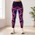 Neon Star Cosmos With Magenta Galaxy Swirls For Nightlife Streetwear Style Vibes Leggings - 6