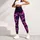 Neon Star Cosmos With Magenta Galaxy Swirls For Nightlife Streetwear Style Vibes Leggings - 5