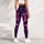 Neon Star Cosmos With Magenta Galaxy Swirls For Nightlife Streetwear Style Vibes Leggings - 4