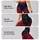 Midnight Navy Red Rose Floral Botanical Yoga Gym Workout Athleisure Style For Women Leggings - 2