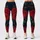 Midnight Navy Red Rose Floral Botanical Yoga Gym Workout Athleisure Style For Women Leggings - 1