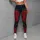 Midnight Navy Red Rose Floral Botanical Yoga Gym Workout Athleisure Style For Women Leggings - 4